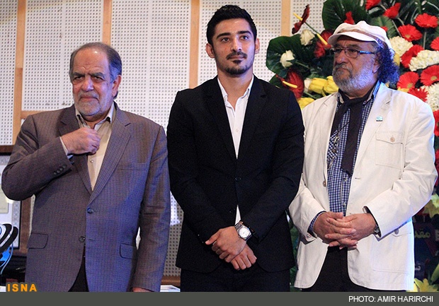 تصویری از قوچان نژاد و سید جلال در مراسم award