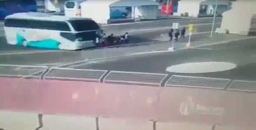 تصادف شدید اتوبوس با کاروان ورزشی در جمهوری آذربایجان