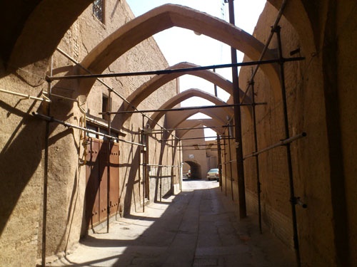 آغاز مرمت بازار خان شهر باستانی یزد