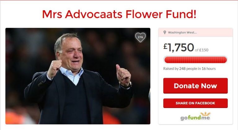 کمپین 1750 پوندی هواداران ساندرلند بابت خرید گل برای همسر ادووکات