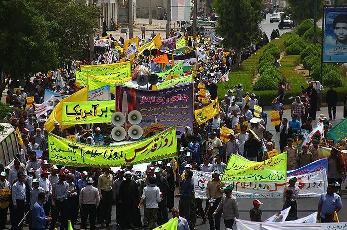 حافظان خلیج فارس و مدافعان تنگه هرمز فریاد رهایی قدس شریف را سردادند