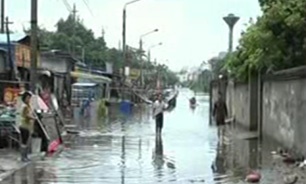 بارش شدید باران موجب آبگرفتگی در چین شد 