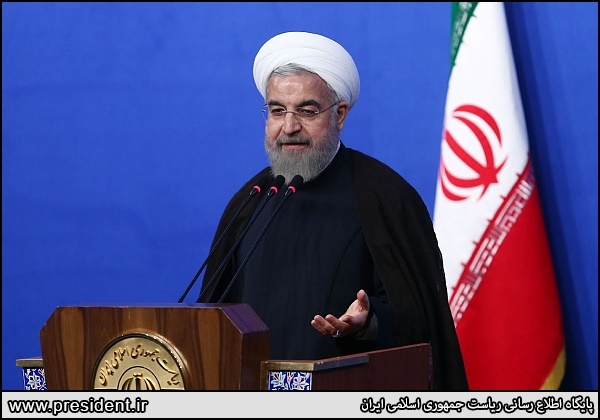 روحانی:خدا را گواه می گیرم که تیم مذاکره کننده ما از حقوق و عزت مردم ایران دفاع کرده است 
