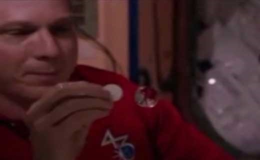 فیلمی جالب از واکنش قرص جوشان در فضا