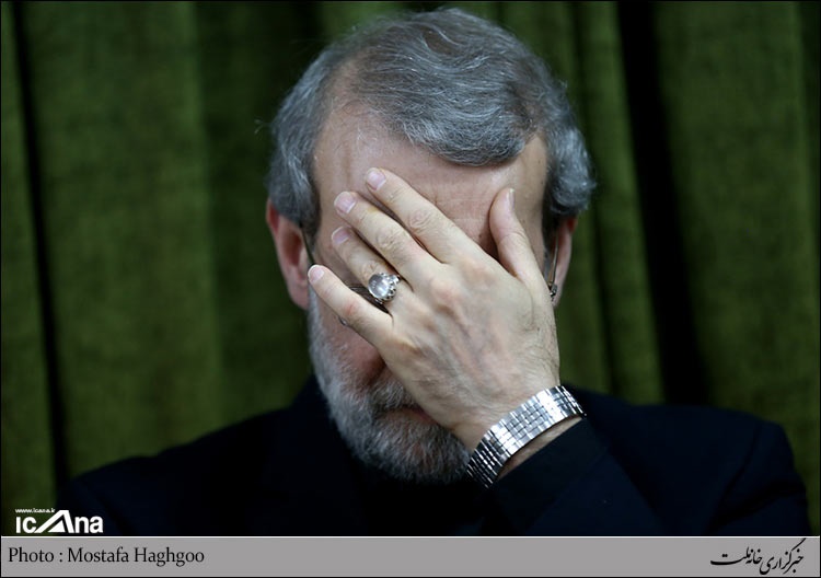 تصاویری از عزاداری های امروز دفاتر مراجع عظام تقلید در قم با حضور رئیس مجلس