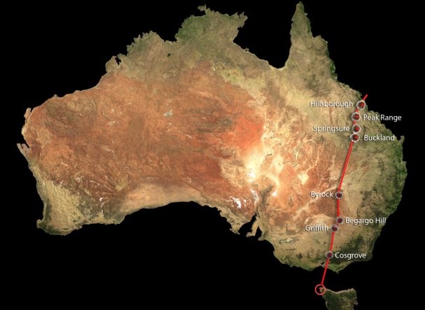 کشف بزرگترین زنجیره آتشفشانی قاره‌ای جهان در استرالیا