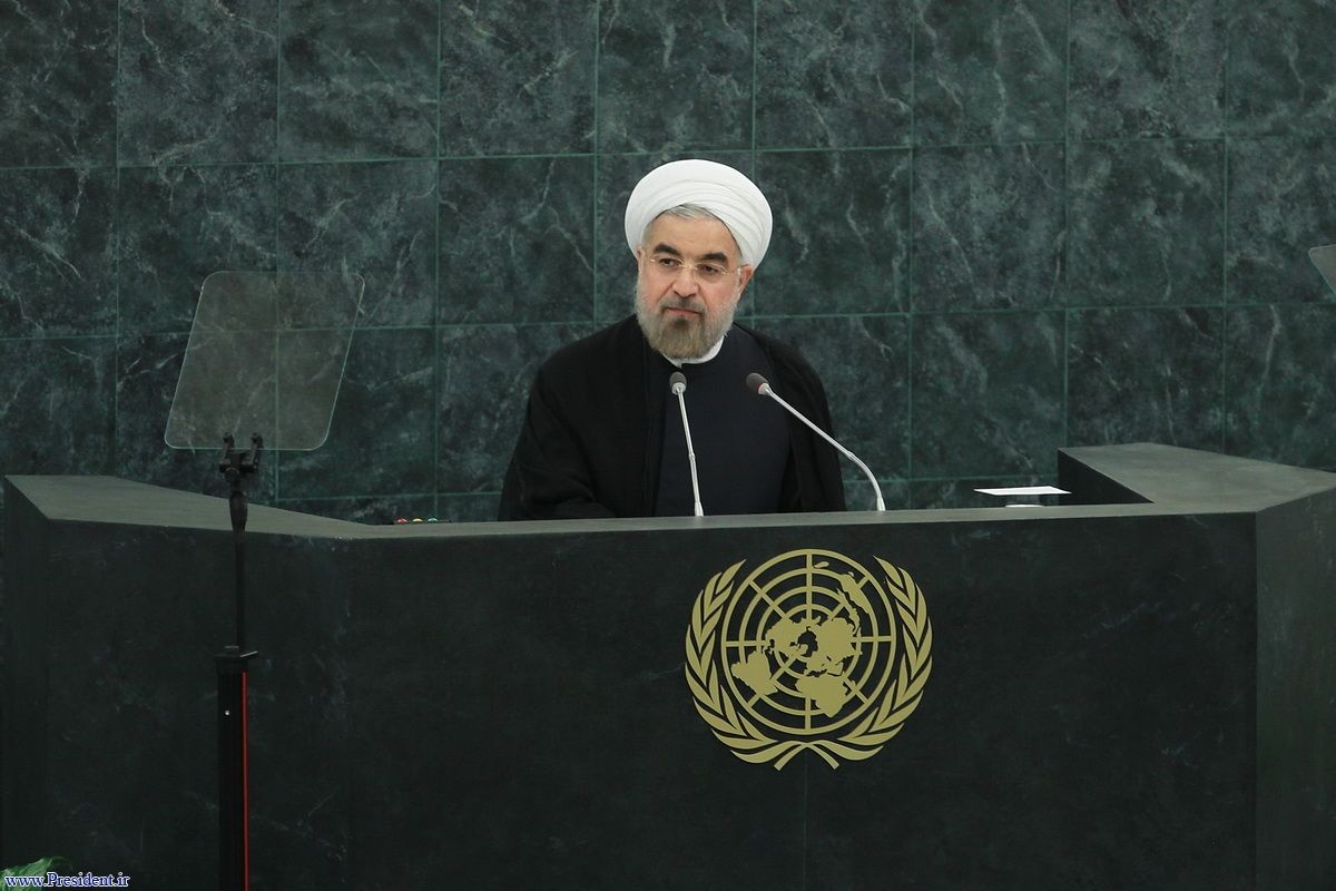 آغاز سخنرانی روحانی در سازمان ملل: خسارت جریحه دار شدن عواطف میلیون ها مسلمان با دولت عربستان است/1