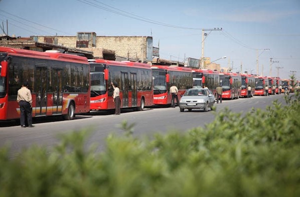 آتش‌سوزی در اتوبوس شرکت واحد