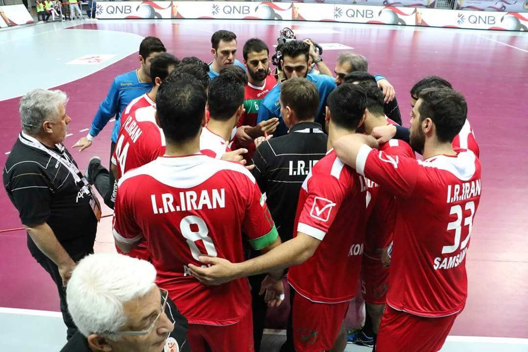 پیروزی هندبال ایران مقابل لبنان