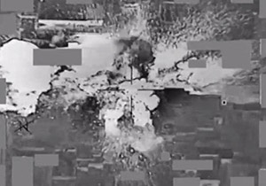 لحظه انفجار بانک داعش در موصل