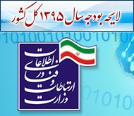 درآمد،بودجه و اعتبارات دولت در بخش‌های مختلف حوزه ارتباطات و فناوری اطلاعات در سال 1395 چقدر است؟
