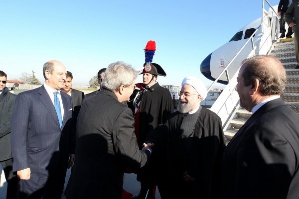 استقبال رسمی رییس‌جمهوری ایتالیا از روحانی