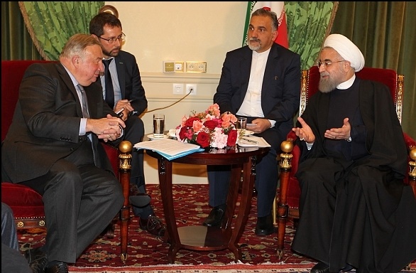 روحانی در دیدار رییس مجلس سنای فرانسه: برجام نقش قدرتمند مذاکره و دیپلماسی را ثابت کرد