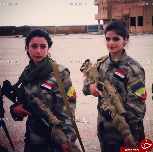 دختران سوری تک تیرانداز بلای جان داعش/ عکس