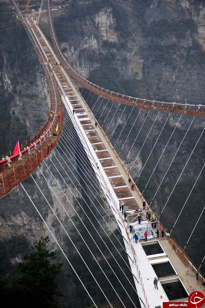 پلی جالب وشگفت انگیز در چین /عکس