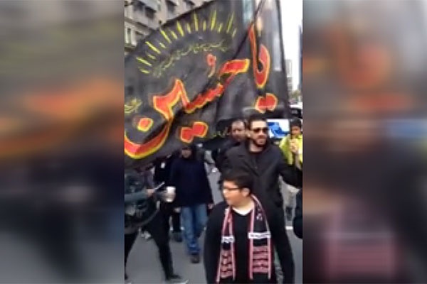 فیلم | دسته عزاداری حسینی در خیابان‌های مونترال کانادا