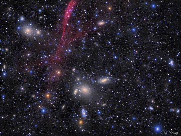 تصویر خارق‌العاده از خوشه‌ کهکشانی آنتلیا/عکس روز ناسا از تجمع کهکشان‌ها