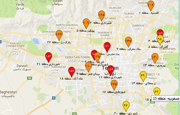 آلوده‌ترین مناطق تهران کدامند؟ / شرایط ناسالم برای همه افراد جامعه
