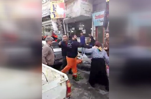 واکنش شهرداری‌فومن به کتک‌خوردن زن دست‌فروش توسط مامور شهرداری/ زن مقصر بود، اما مامور تعلیق شد