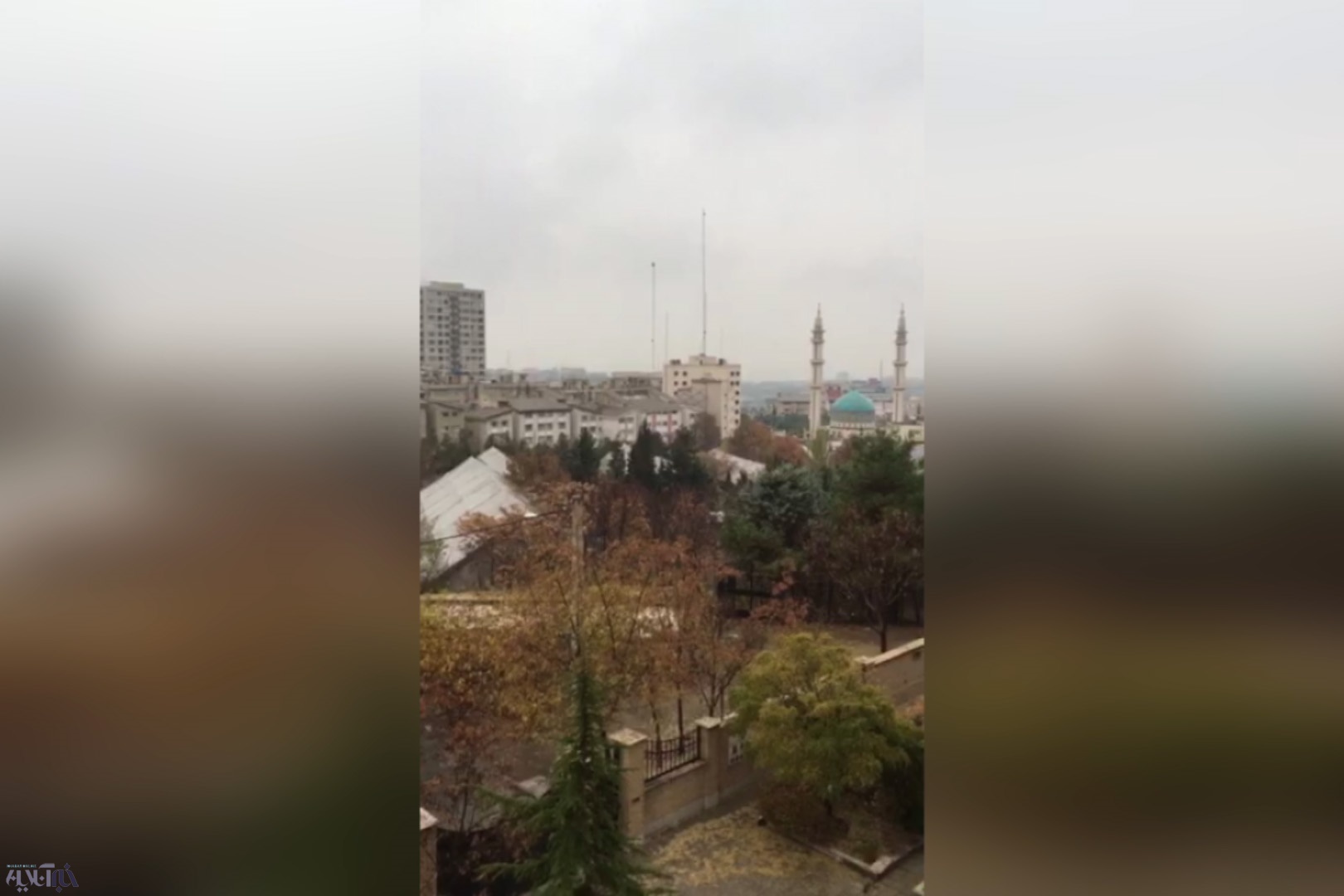 فیلم | بارش برف در تهران
