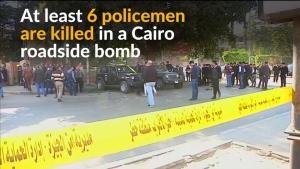فیلم | انفجار مرگبار در نزدیکی نیروهای پلیس در قاهره