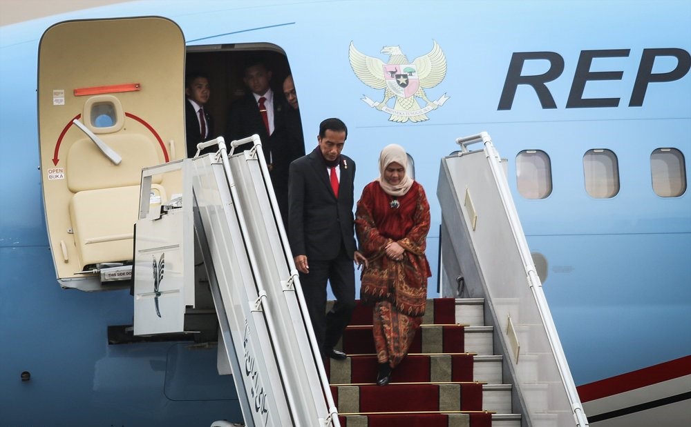 تصاویر | پوشش همسر رییس‌جمهور اندونزی در تهران