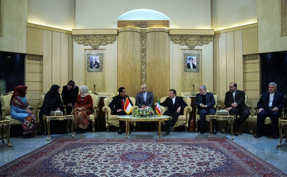 تصاویر | پوشش همسر رییس‌جمهور اندونزی در تهران