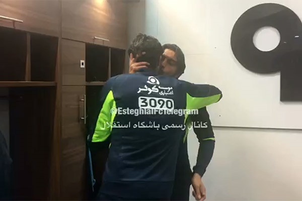 فیلم | رخصت حسینى از مهدی رحمتى برای دیدار با سپاهان