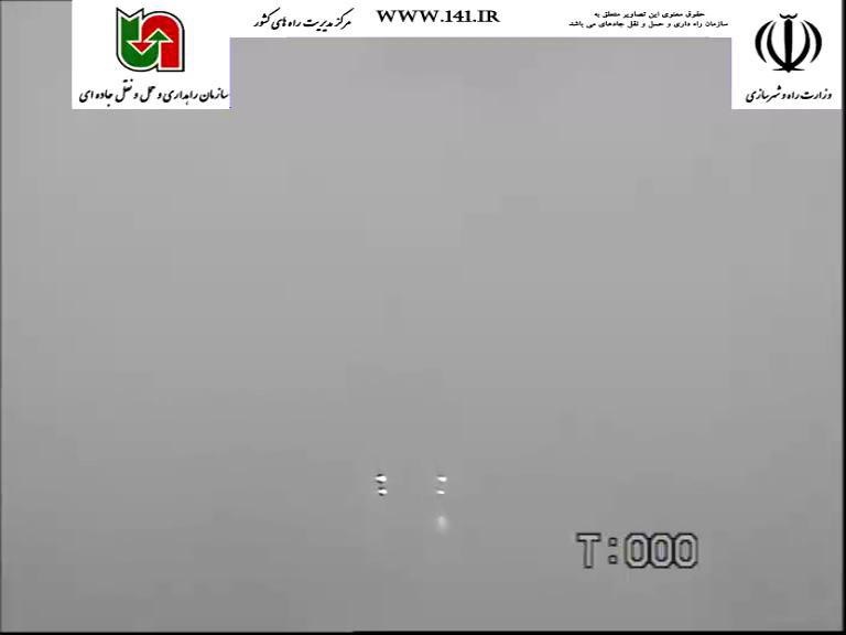 تصویری جالب از مه گرفتگی در محور مشهد - نیشابور