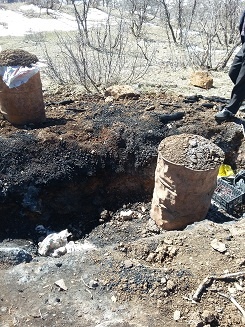 کشف و انهدام کوره ذغال گیری در منطقه چهار شاخ شهرستان سلسله