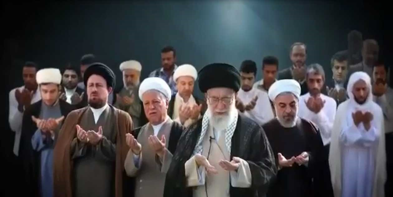 تیزر تبلیغاتی لیست انتخاباتی هاشمی و روحانی با تصویری از رهبری و سیدحسن خمینی