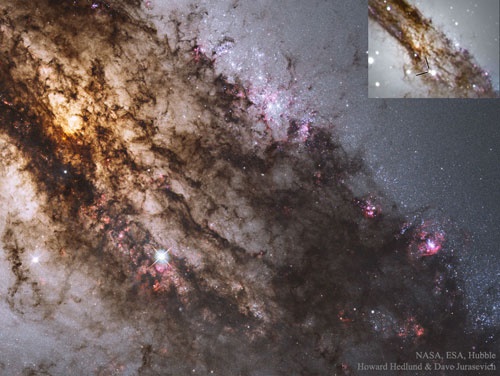 ابرنواختری میان غبار کهکشان/عکس روز ناسا