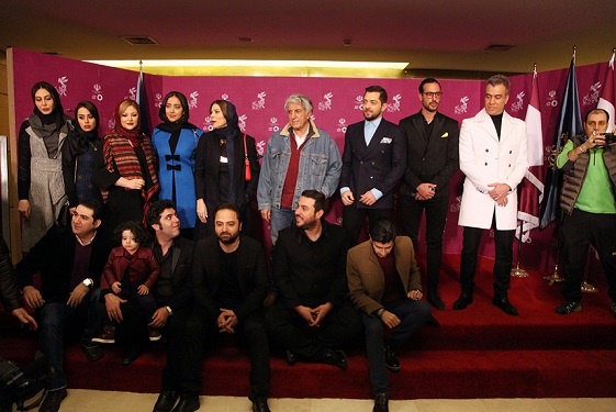 رضا کیانیان، بهرام رادان، پژمان بازغی و سحر دولتشاهی روی فرش قرمز فیلم «بارکد»