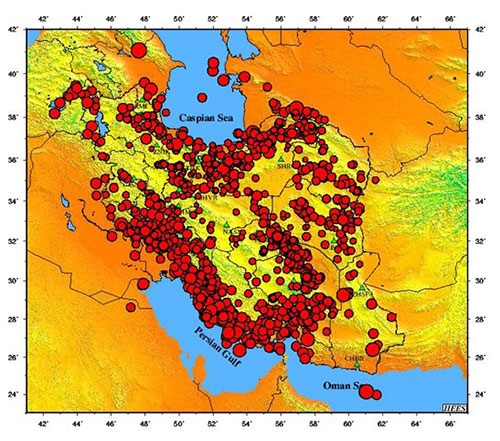 ۹۱۹۳ زلزله‌ای که در سال ۹۴ ایران را لرزاند/هر دو ماه یک زلزله بالای ۴ ریشتر