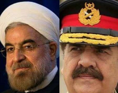 فرمانده ارتش پاکستان با روحانی دیدار کرد/ تاکید بر ثبات، صلح و امنیت منطقه