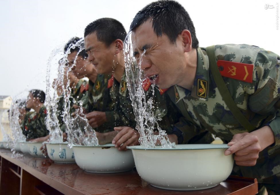  تمرینات بدنی ارتش چین
