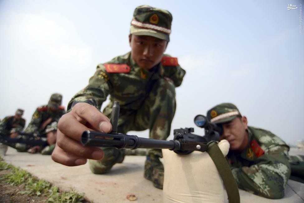 تمرینات بدنی ارتش چین