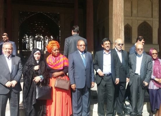رئیس جمهور آفریقای جنوبی از میدان نقش جهان بازدید کرد