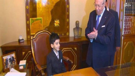 کودک 5 ساله، رییس جمهور شد/ عکس