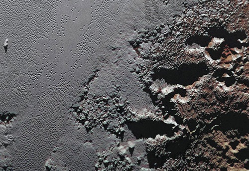 تلاقی دشت و کوهستان در تصویر خارق‌العاده و نمای نزدیک از پلوتو/عکس روز ناسا 