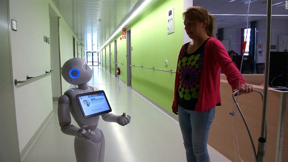 روبات انسان‌نما؛ کارمند جدید بیمارستانی در بلژیک
