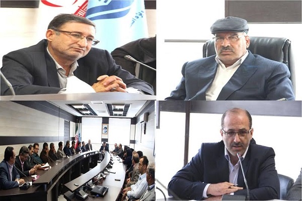 نشستی با حضور مدیران ومعاونین تعاون روستایی و روسای هیات مدیره و معاونین فرودگاه پیام