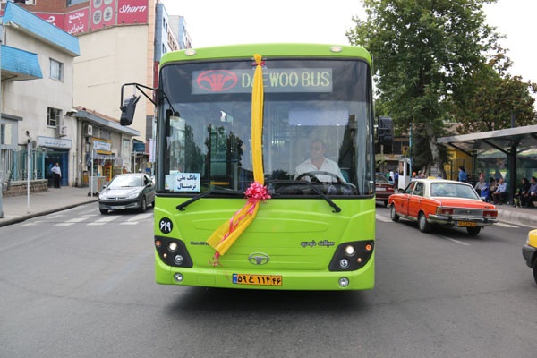 افتتاح نخستین خط ویژه اتوبوس شهر رشت