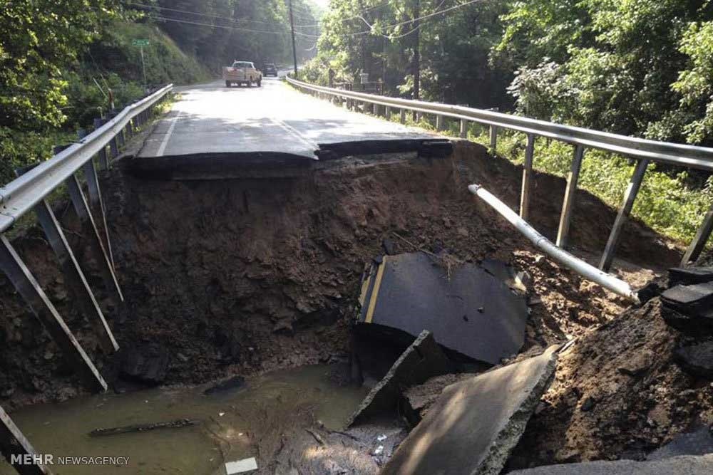 عکس | طوفان مرگبار در ویرجینیای غربی‎