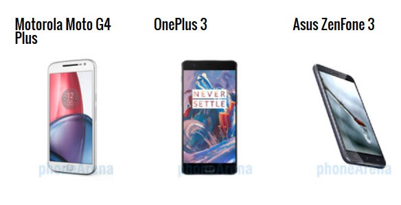 مقایسه فنی سه گوشی غول اندرویدی: موتو G4 پلاس، وان پلاس 3 و زنفون 3