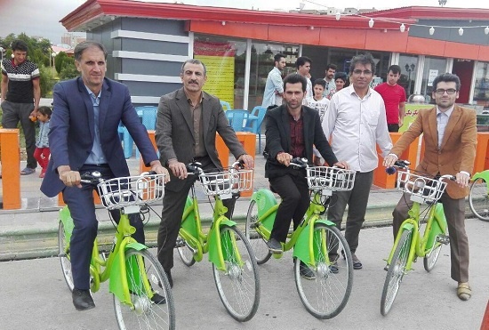 ایستگاه دوچرخه سواری در شورابیل راه اندازی شد