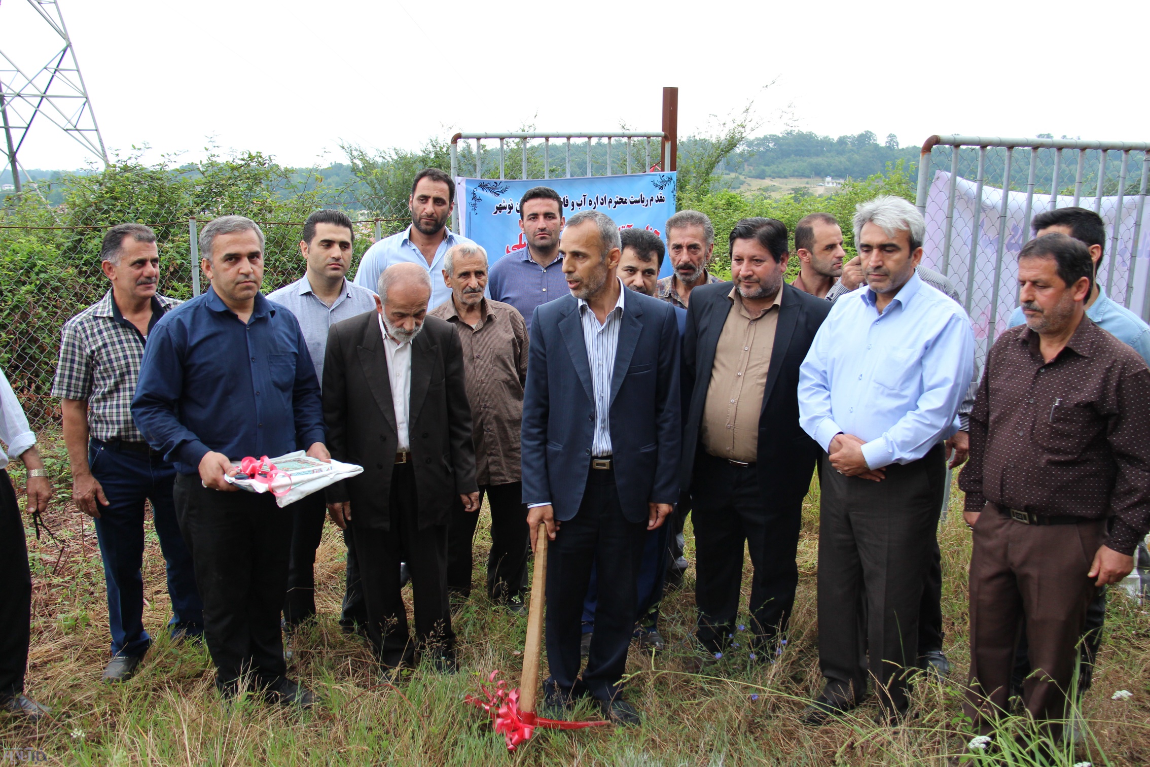 عملیات اجرایی مجتمع آبرسانی سه روستای نوشهر کلید خورد