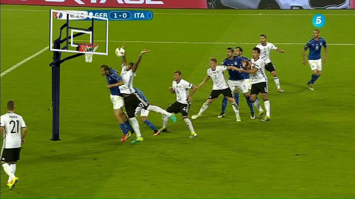 تصاویری از شوخی با بازیکن آلمان که مقابل ایتالیا پنالتی داد!
