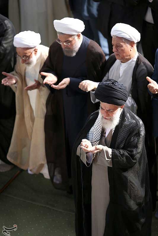 تصاویری از شخصیت‌های سیاسی حاضر در نماز عید فطر 