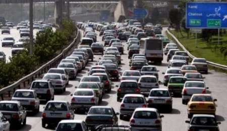 ترافیک سنگین آزادراه تهران - کرج